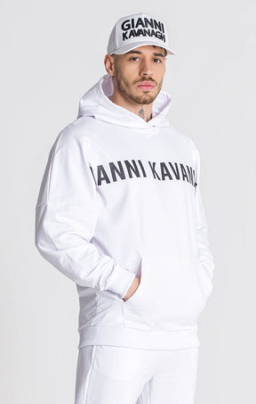 White Jenga Oversized Hoodie